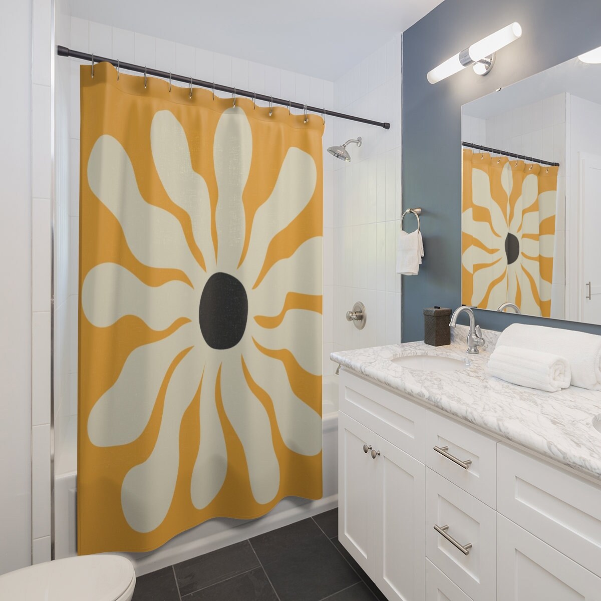 Colorful Luxury Shower Curtain for a Unique Bathroom Design - Image 2