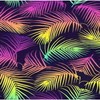Colorful Palm Leaves Tropical Neon Area Rugs, Indoor Non-Slip Kids Rug, Machine Washable Breathable Durable Carpet