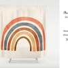 Colorful Rainbow Disney Shower Curtain, Waterproof and Washable for a Fun Touch in Your Bathroom, Custom Sizes Available