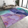 Colorful Tie Dye Marble Fluid Art Area Rugs - Machine Washable Breathable Durable Carpet with Floor Rugs