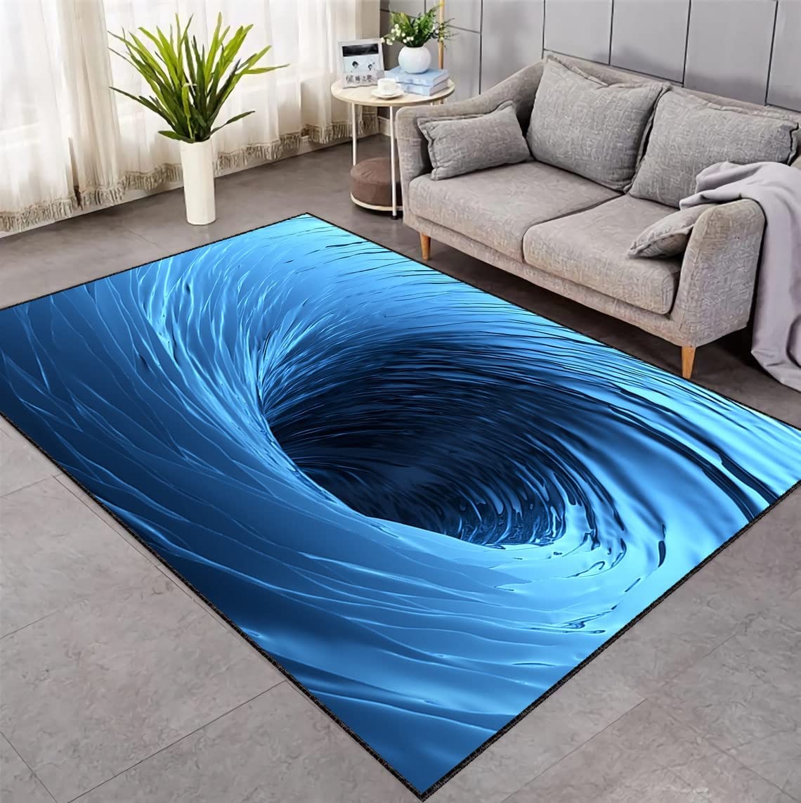 Colorful Vortex Popular Rug with Illusion Design - The Perfect Addition for Any Interior Design Project. - Image 3