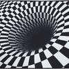 Colorful and Popular Illusion Area Rug: A Non-Slip Washable Carpet Floor Mat for Your Home