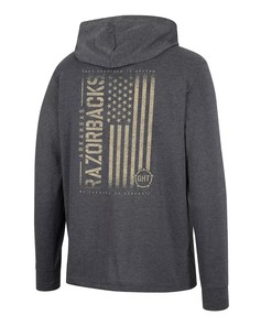 Colosseum Charcoal Arkansas Razorbacks Team Oht Military Appreciation Hoodie T-Shirt Ideal For Razorbacks Fans