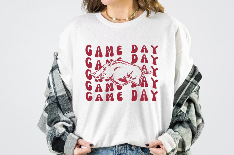 Comfort Colors Arkansas Razorbacks Graphic Tshirt, Razorbacks Shirt, Retro Sorority Tshirt, Sweatshirt, Hoodie - Image 2