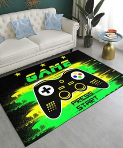 Comfy Vibrant Game Rugs with Game Style for Boy's Bedroom
