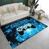 Comfy Video Game Style Room Rug with Controller Standing Yoga Mat for Game Room Themed Gamer Rugs
