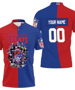Commemorate the 2020 NFL Season and celebrate Buffalo Bills' All Time Greats Players in style Polo Shirt
