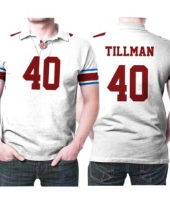 Connect with Pat Tillman's heritage with his Vintage White 3D Polo Shirt