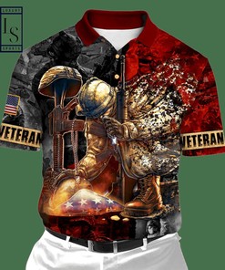 Contemporary Unisex Polo Shirt for US Veteran Honor the Fallen