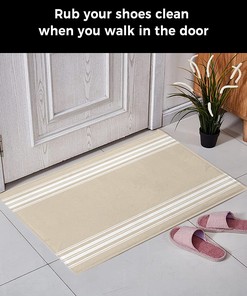 Contemporary and Aesthetic: Personalized Kitchen and Bath Rug for Indoor and Outdoor Use with Floor Rugs