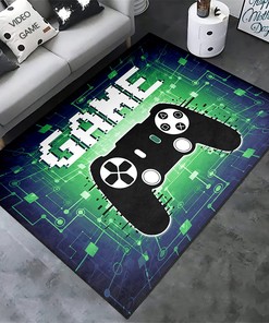 Controller Player Gaming Rug for Boys Room Floor with Small Size Mat