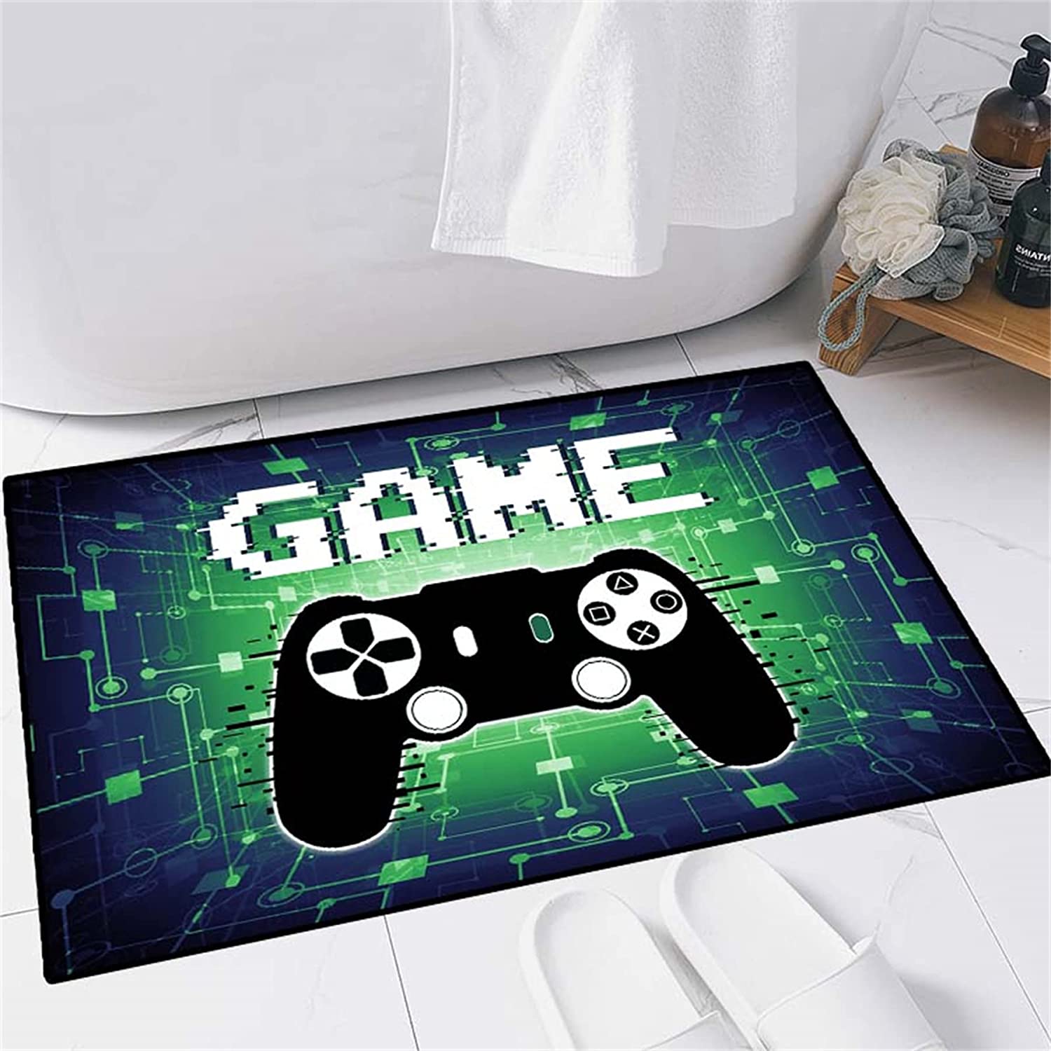 Controller Player Gaming Rug for Boys Room Floor with Small Size Mat - Image 4
