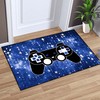 Controller-Inspired T-Shirt, Hoodie, and Sweatshirt Area Rugs for Teens and Boys' Bedroom, Blue Sofa Yoga Mat Home Decor Doormats