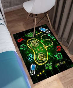 Cool Exercise Rug Floor Mats Carpets with Gamer Area Rug for Living Room