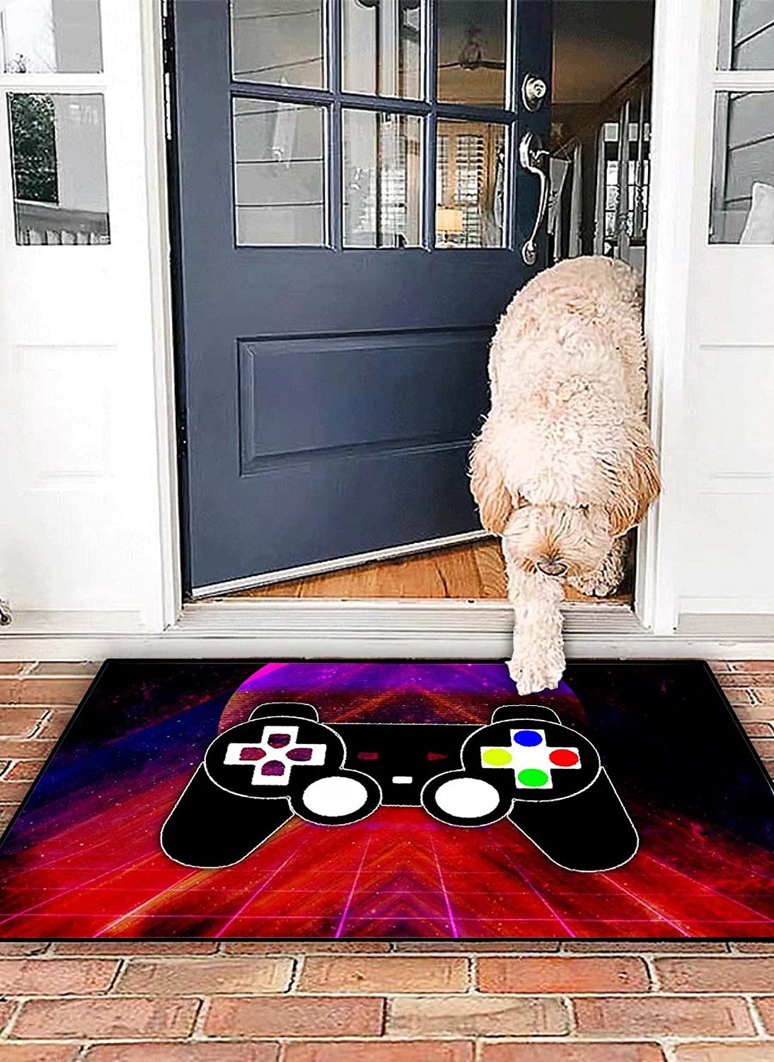 Cool Gamepad Design Living Room Doormat for Gamer Playroom Decor - Image 3