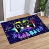 Cool Gamer Floor Rugs for Living Room with Game Room Themed Area Rugs for Teens, Black Gamepad Design Polyester
