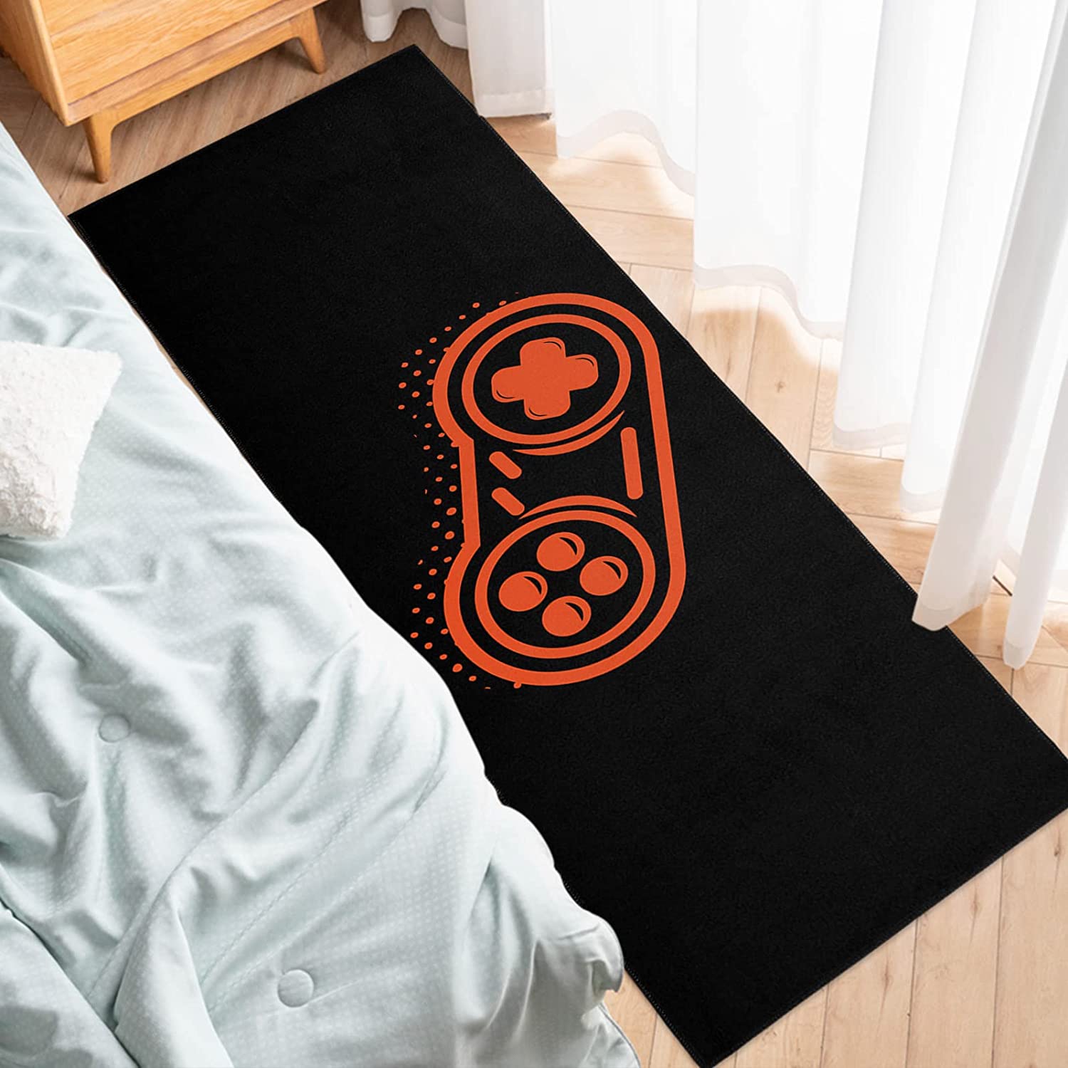 Cool Gamer Floor Rugs with Blue Yoga Mat for Living Room and Teens Bedroom - Perfect for Video Game Lovers - Image 4