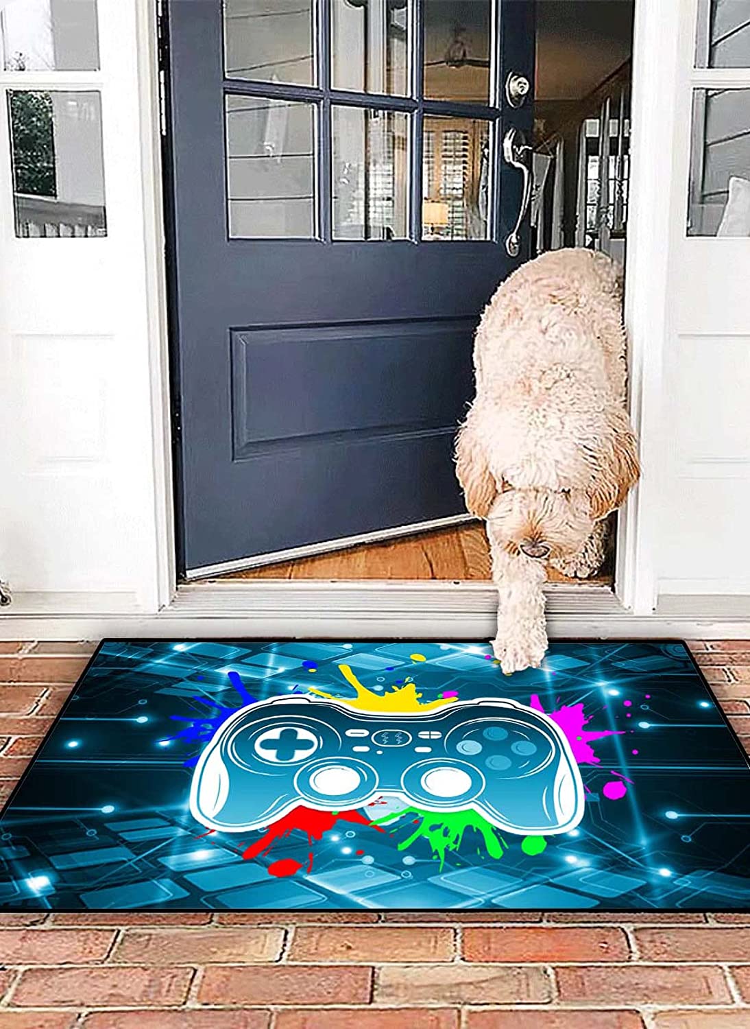Cool Gamer Rugs for Boys Bedroom with Gaming Mat for Home Playroom Decor and Video Game Area Rugs - Image 3