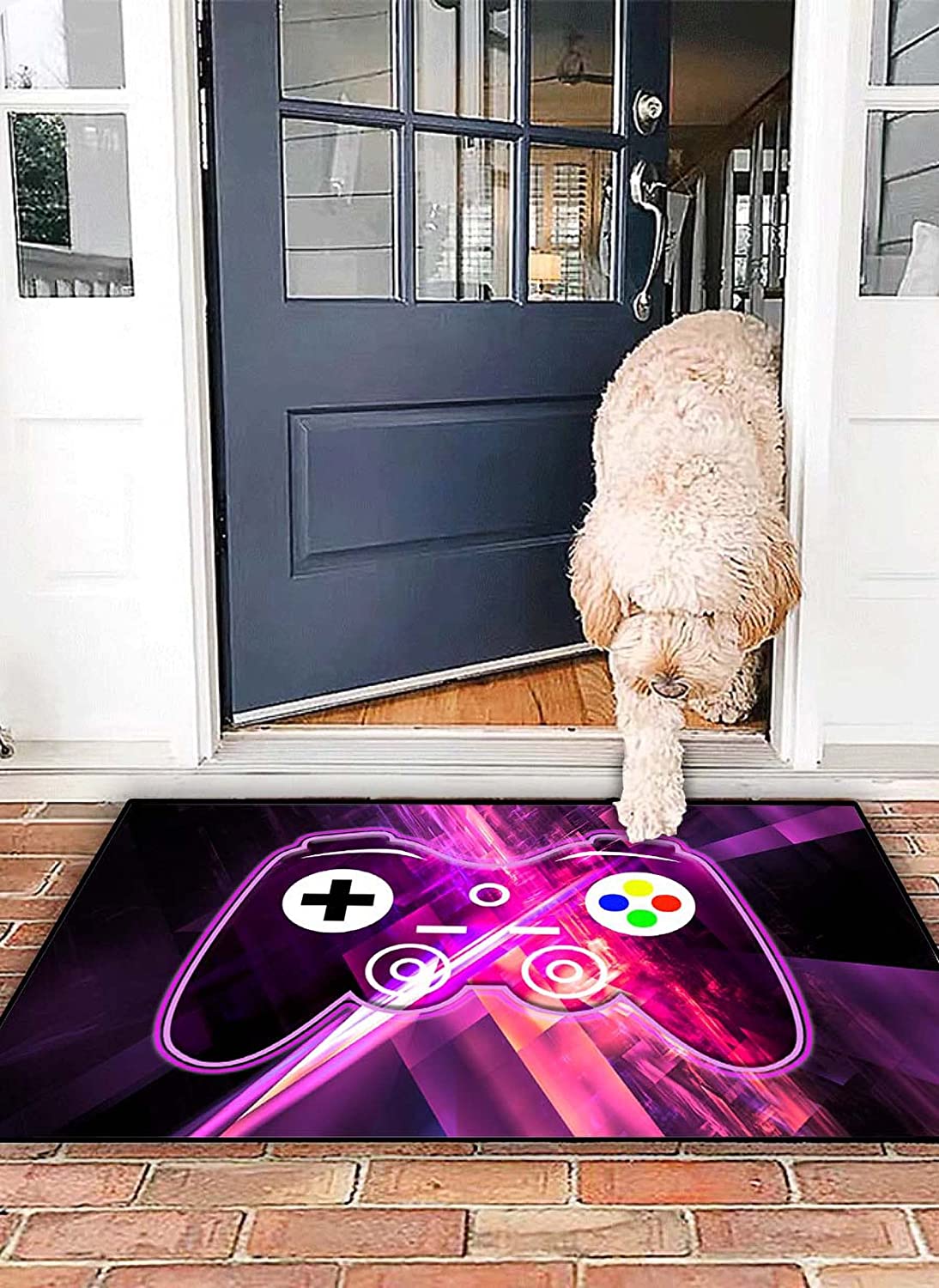 Cool Gaming Skull Area Rugs for Boys' Game Style Bedroom Home Decor with Video Game Rugs - Image 3