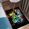 Cool Neon Pattern Boys Playroom Floor Mats for Gaming Area