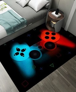 Cool Non-Slip Gaming Rugs with Gamepad Controller Design