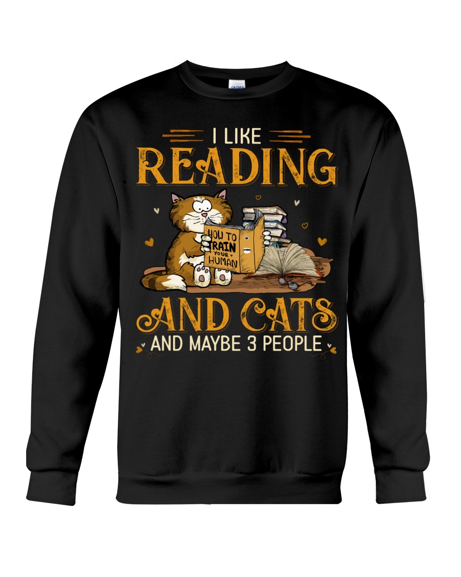 Cozy Reading Cats Sweatshirt - Stay Warm And Comfy With Your Feline Friends - Image 4