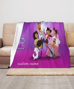Cozy Throw Blanket with Disney The Proud Family Characters for Birthday Gifts