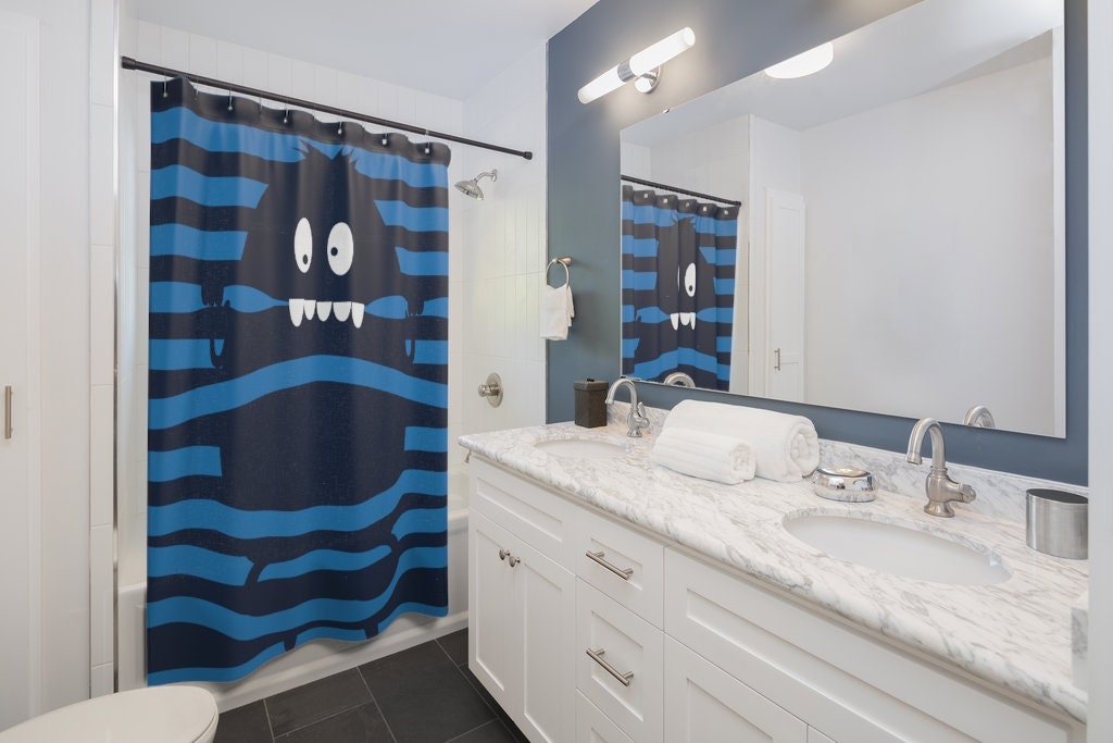 Create a spooky vibe with this Monsters Shower Curtain - Image 2