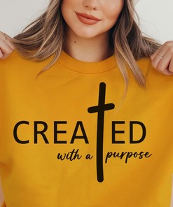 Created With A Purpose Easter Christian T-Shirt, Worthy Shirt, You Matter Top