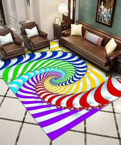 Creative Personalized Vortex Illusion Rug: A Visual Trap for Your Home Decor