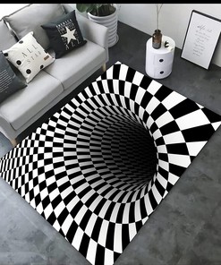 Creative Visual Trap Area Rugs for Living Room and Bedroom Decoration - Unique and Trendy Carpet for Your Home