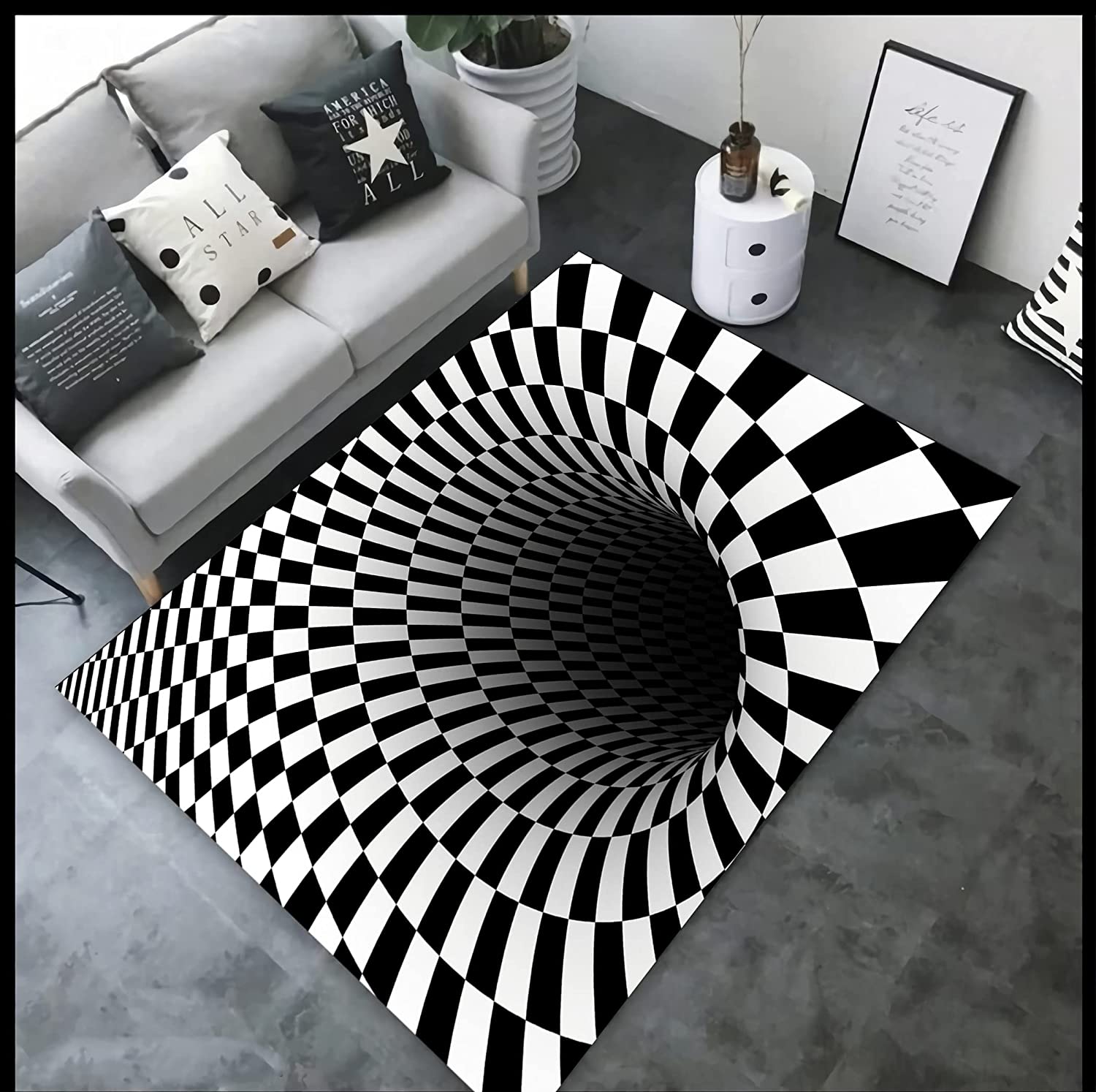 Creative Visual Trap Area Rugs for Living Room and Bedroom Decoration - Unique and Trendy Carpet for Your Home