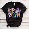 Cross He Is Risen Easter T-Shirt - Christian Sublimation Tee Design