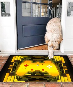 Crystal Non-Slip Game Controller Player Area Rug for Boys' Bedroom: Non-Slip Floor Rugs