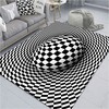 Crystal Velvet Optical Illusion Rug - Trippy and Colorful Design for Stylish Room Decor