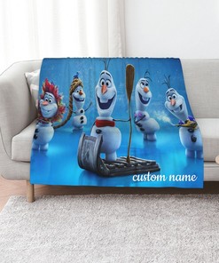 Cuddle Up with Olaf and Friends-Inspired Personalized Soft Gifts for Home Decoration on Sofa, Bedding, and Living Room