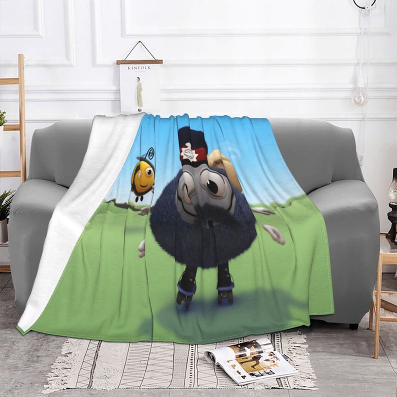 Cuddly Disney Baby Boy Blanket: Two Layers Hive Printed Bedspread Sofa Covers Travel Camping Blanket - Image 3