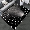 Custom 3D Vortex Rug with Optical Illusion and Modern Style for Home Decoration