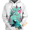 Custom All Over Print 3D Hoodie 3D Ukiyo-e Princess Mononoke Design