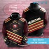 Custom All Over Print Hoodie for San Francisco 49ers Fans 3D Personalized Name