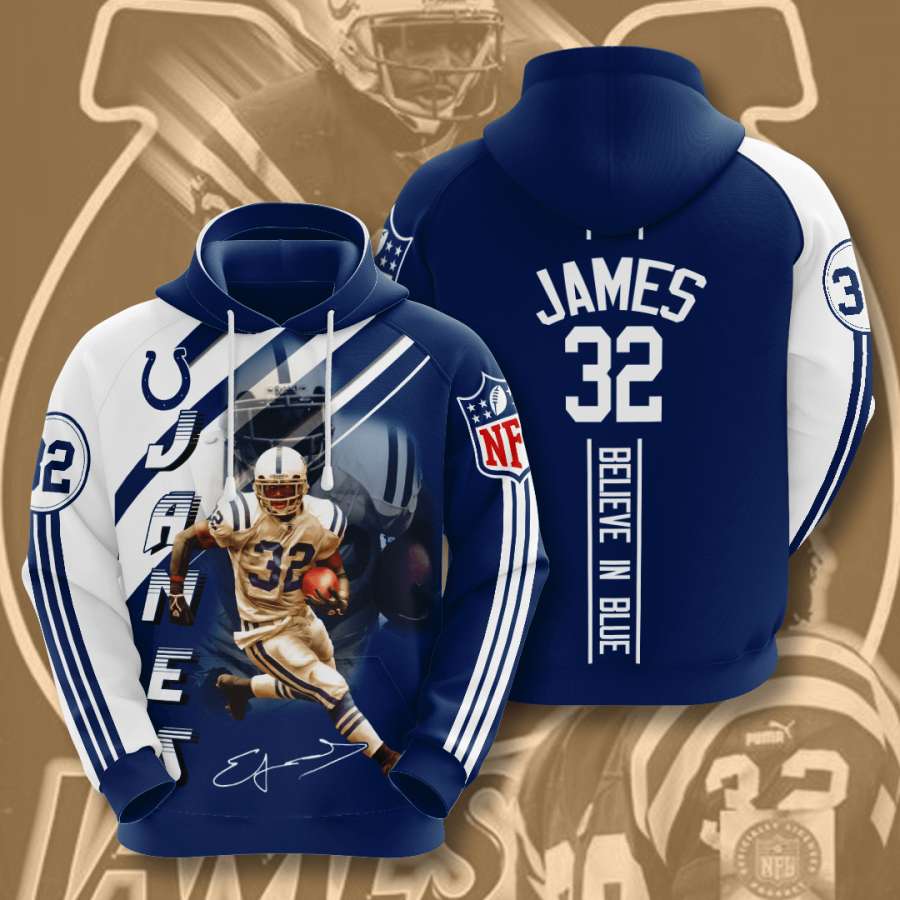 Custom All Over Print Indianapolis Colts Sport 3D Hoodie 2