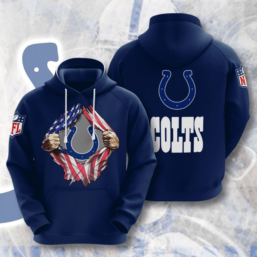 Custom All Over Print Indianapolis Colts Sport 3D Hoodie 3