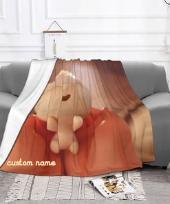 Custom Disney Bao Soft Blanket with Name - Ideal for Christmas or Bedroom Decor
