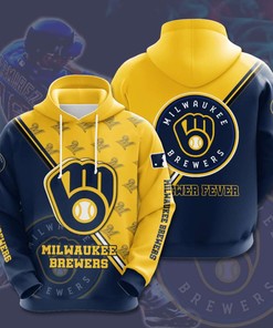 Custom Milwaukee Brewers All Over Printed Hoodie - Perfect for Baseball Fans