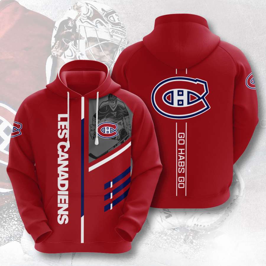 Custom Montreal Canadiens All Over Print Hoodie 3D