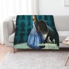 Custom Name Alice in Wonderland Soft Gift Blanket - Ideal for Home Decoration on Sofa and Bedding in Living Room