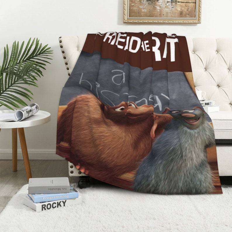 Custom Name Disney Blanket - Your Friend The Rat Soft Gift Blanket for Home Decoration, Sofa, Bedding, and Living Room - Image 3