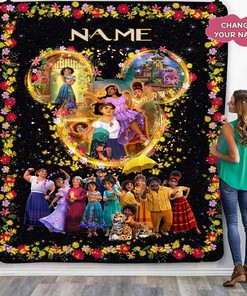 Custom Name Encanto Blanket - Personalized Miracle Family Blanket for Kids