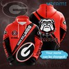 Custom Name Georgia Bulldogs All Over Print 3D Hoodie
