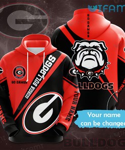 Custom Name Georgia Bulldogs All Over Print 3D Hoodie